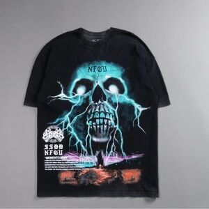 Darc Sport Memento Mori “Through Our Eyes” Oversized Tee SIZE X SMALL BLACK